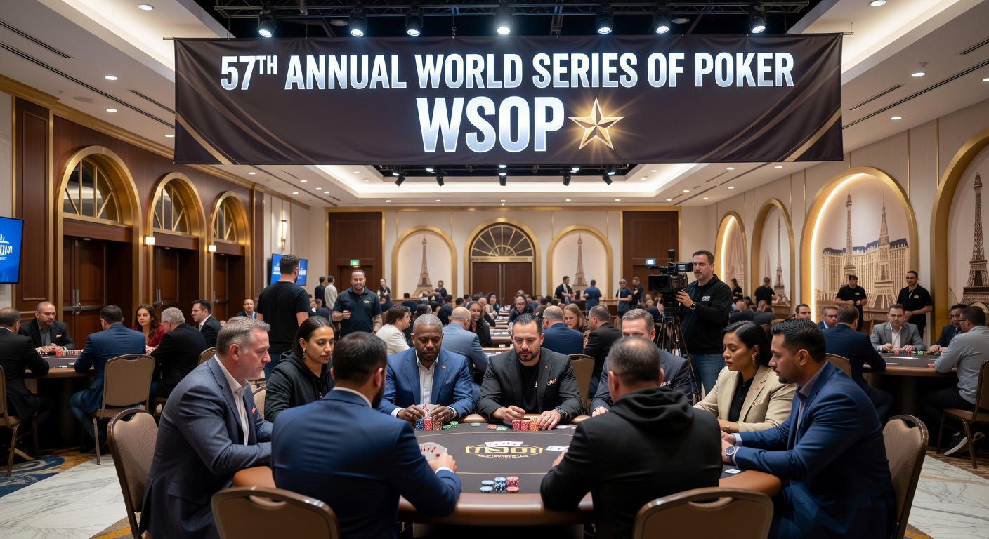 Poker players at a charity event discussing mental health awareness