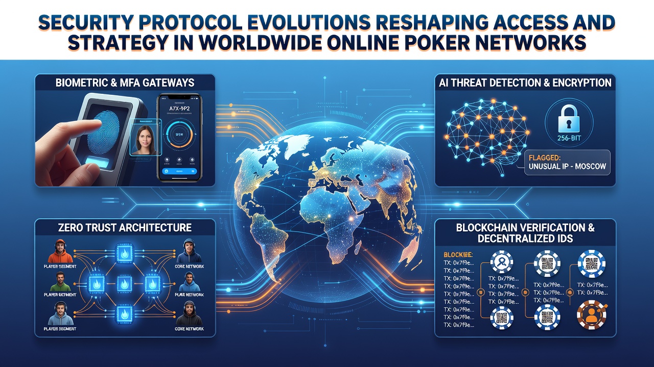 Players adapting strategies under new authentication and encryption requirements in digital poker environments